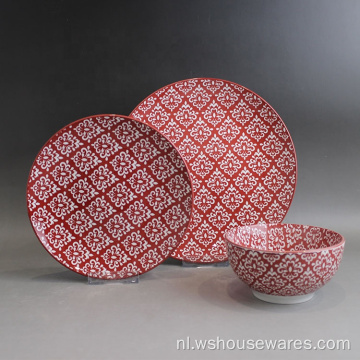 Hot Selling Nieuwe stijl Servies Applique Ceramic Servies